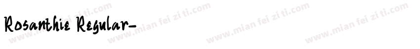 Rosanthie Regular字体转换